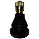 Gummiventil TR412S 11,3 mm mit Metallkappe für Motorräder