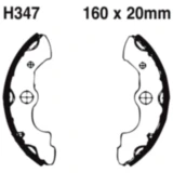 Bremsbacken mit Feder EBC passend für: Honda TRX
