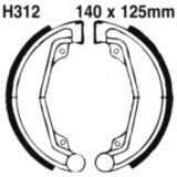 Bremsbacken mit Feder EBC gerillt passend für: Honda CM, XL, CL