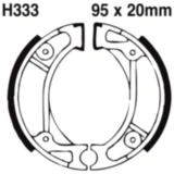 Bremsbacken mit Feder EBC gerillt passend für: Honda CRF, XR, NSS, Kymco DJ, ZX, CX