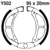 Bremsbacken mit Feder EBC gerillt passend für: Yamaha PW, YZ, Suzuki RM