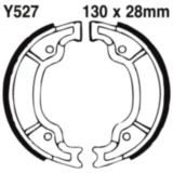 Bremsbacken mit Feder EBC gerillt passend für: Yamaha YFM, XC, DT, MBK XC, XN, YN, YQ