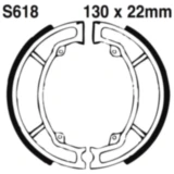 Bremsbacken mit Feder EBC gerillt passend für: Suzuki LT - Z, Kawasaki KFX