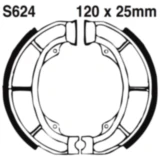 Bremsbacken mit Feder EBC gerillt passend für: Suzuki AY, UK, AN, Derbi Vamos, Atlantis, Variant