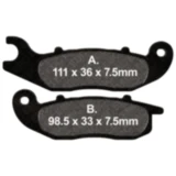 Bremsklotz Carbon Scooter EBC passend für: Piaggio Liberty, Medley, Hexagon