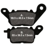 Bremsklotz Carbon Scooter EBC passend für: Yamaha GPD, LTS - C, ESS025