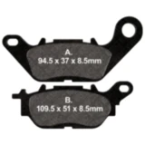 Bremsklotz Carbon Scooter EBC Alternative: 7875057 passend für: Yamaha GPD, MWS, XC