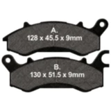 Bremsklotz Standard EBC passend für: Lexmoto RSS, LS - Z, Motorhispania Bogga