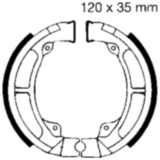 Bremsbacken mit Feder EBC passend für: Kawasaki KLR, KE, KL