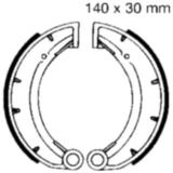 Bremsbacken ohne Feder EBC passend für: MZ/MUZ ETZ, TS, Saxon Country