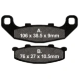 Bremsklotz Standard EBC Alternative: 7872450/7873326 passend für: Kawasaki GPZ, KR - 1S, KR - 1