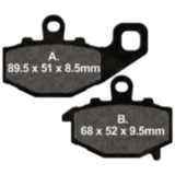 Bremsklotz Semi - Sinter V EBC passend für: Kawasaki Z, ZX - 6R, ER - 6F