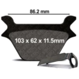 Bremsklötze Semi-Sinter V EBC für Cruiser und Touring Bikes 7377042