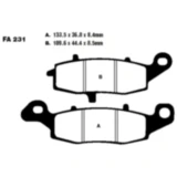 Bremsklotz Semi - Sinter V EBC passend für: Kawasaki VN, ER - 6F, ER - 6N 7377046