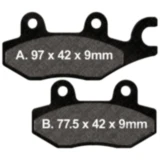 Bremsklotz Standard Scooter EBC passend für: Kymco Like, Agility, Yager