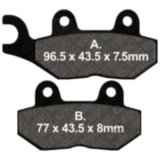 Bremsklotz Standard EBC Alternative: 7871924 passend für: Triumph Bonneville, Sprint, Speed Triple