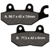 Bremsklotz Sinter HH EBC Alternative: 7874639/2575/4647 passend für: Benzhou YY125T, YY125T - 10, YY125T - 19