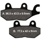 Bremsklotz Standard EBC Alternative: 7872237 passend für: Triumph Tiger, Trophy, Trident