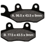 Bremsklotz Carbon Scooter EBC Alternative: 7872385 passend für: Peugeot Satelis, Geopolis, Citystar
