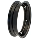 Felge Zweiteilig schwarz 2. 1 X 10 passend für: Vespa PX, PK, V, N