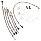 Bremsschlauch Stahlflex Kit Anschluss anthrazit 6 - teilig passend für: Honda CB
