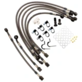 Bremsschlauch Stahlflex Kit Anschluss anthrazit 7 - teilig passend für: Honda CB