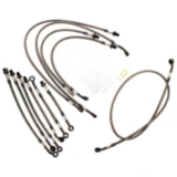 Bremsschlauch Stahlflex Kit Anschluss anthrazit 11 - teilig passend für: Honda CBR