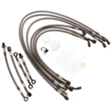 Bremsschlauch Stahlflex Kit Anschluss anthrazit 10 - teilig passend für: Honda XL