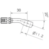 TYP102 11.2 mm 20° Ringfitting schwarz