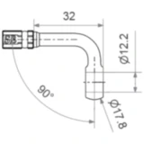 Ringfitting Vario HD TYP219 12 mm 90 Grad schwarz