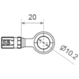 Ringfitting Vario kurz 10 mm 0 Edelstahl