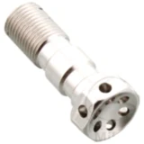 Hohlschraube M10 x 1 doppelt Alu Racing silber