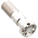 Hohlschraube doppelt M10 x 1.25 Alu Racing silber