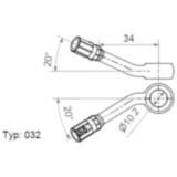 Vario Banjo Fitting TYP032 10 mm 20+20 schwarz