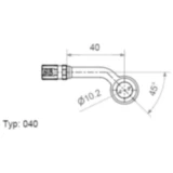 Ringfitting Vario 10 mm 45° schwarz