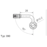 Vario Ringfitting TYP090 10 mm 90° ANTHRA