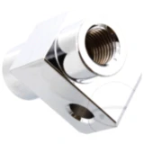 2-Wege Verteiler geschraubt gerader TYP831 3/8 UNF verchromt