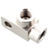 2-Wege Verteiler 90° geschraubt TYP832 3/8 UNF silber