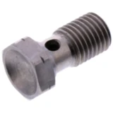 Hohlschraube einfach M12 x 1.5 für Motorrad-Ersatzteile Edelstahl silber