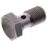 Hohlschraube einfach 1/8 Edelstahl silber