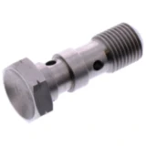 Hohlschraube doppelt M10 x 1 aus Edelstahl