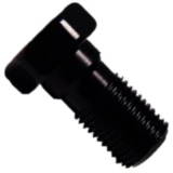 Hohlschraube M10 x 1 Aluminium schwarz für Motorräder