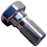 Hohlschraube einfach M10 x 1,00 Alu chrom