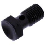 Hohlschraube M12x1.5 in Schwarz für Motorrad