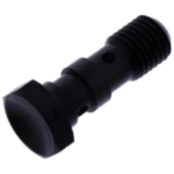 Hohlschraube doppelt M10x1.25 aus schwarzem Edelstahl