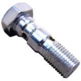 Doppelhohlschraube 3/8-24 Aluminium chrom