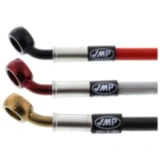 1 teilig Leitung 51CM - 150 cm JMP Anschluss Edelstahl + 1 Verteiler passend für: Kawasaki ZZR, Z