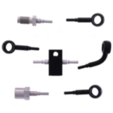 Bremsschlauch Stahlflex Kit Anschluss schwarz 4 - teilig passend für: BMW K