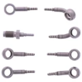 Bremsschlauch Stahlflex Kit Anschluss silber 4 - teilig passend für: BMW R