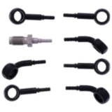 Bremsschlauch Stahlflex Kit Anschluss schwarz 4 - teilig passend für: BMW R